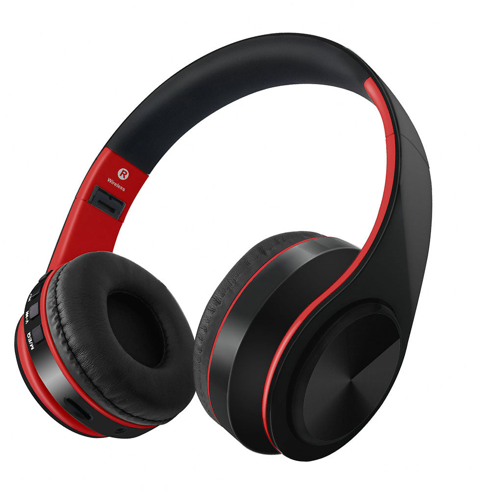 HIFI Wireless Headphones Bluetooth Stereo Headset Music Headset FM SD Card Sport Headphone with Mic for PC