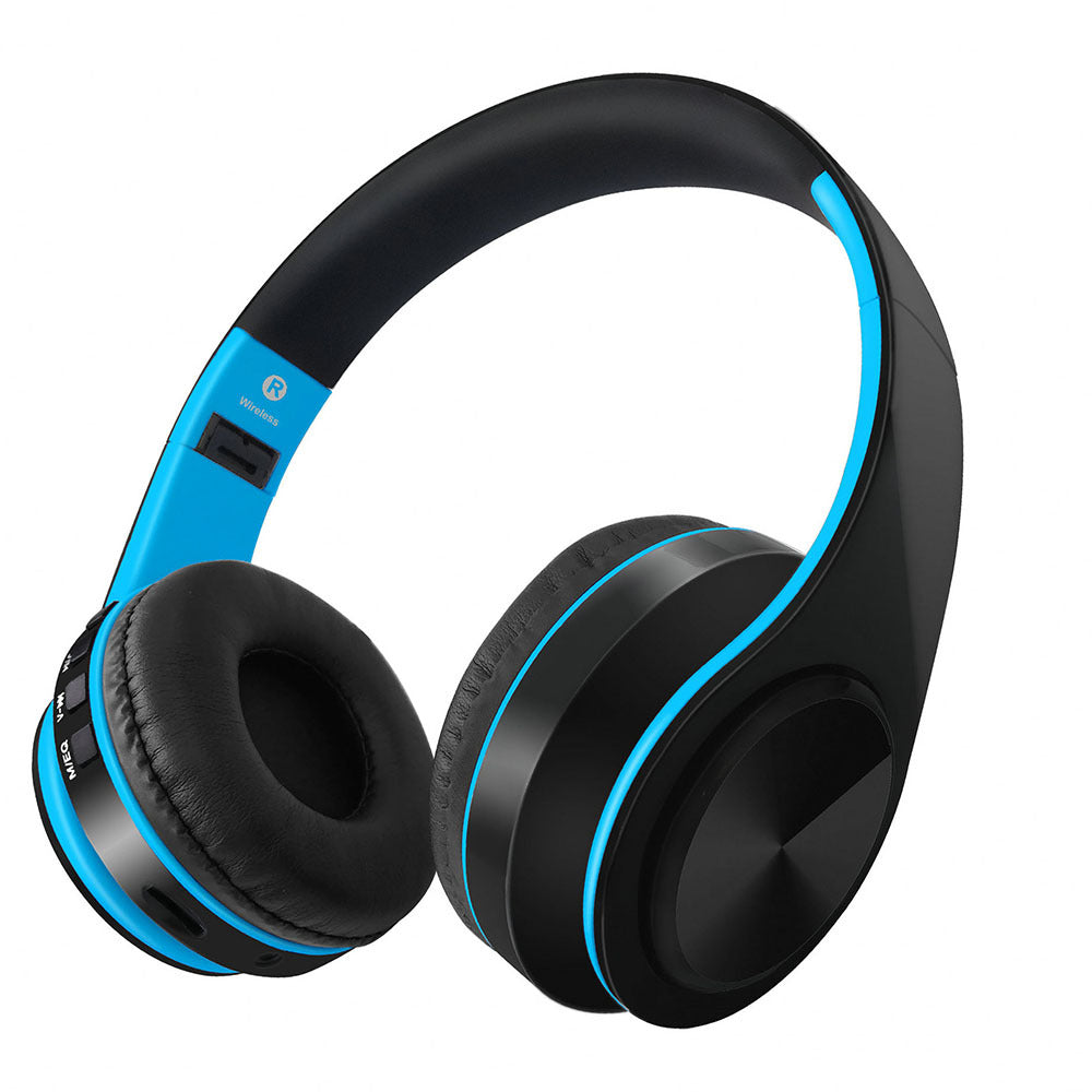 HIFI Wireless Headphones Bluetooth Stereo Headset Music Headset FM SD Card Sport Headphone with Mic for PC